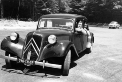 1959, Szöllősi Lászlóné, Citroen-márka, Citroen 11CV Traction Avant, rendszám, Fortepan #222766