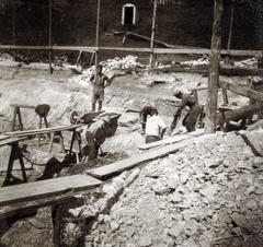 1948, Breuer Pál, worker, plank, boring machine, Fortepan #222848