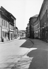 Magyarország, budai Vár, Budapest I., Úri utca, a Dárda utcától a Szentháromság utca felé nézve., 1963, Almássy László, Budapest, Fortepan #223056