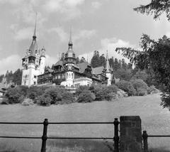 Románia, Sinaia, a Peles kastély (a román királyok nyári rezidenciája) ., 1961, Pálfi Balázs, kastély, neoreneszánsz, Carl Wilhelm Christian Ritter von Doderer-terv, Johannes Schultz-terv, Carol Benesch-terv, Karel Liman-terv, Fortepan #22314