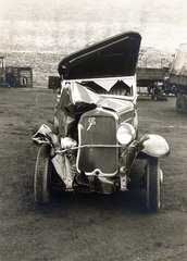 1932, Róna Annamária, wreck, accident, Fiat-brand, Fortepan #223362