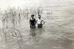 1913, Róna Annamária, bathing suit, half-naked, Fortepan #223376