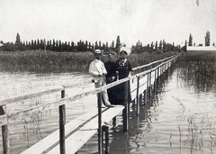 1913, Róna Annamária, wooden bridge, Fortepan #223377