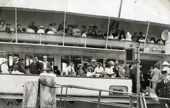 Switzerland, Flüelen, Urnersee, kikötő., 1913, Róna Annamária, boat trip, Fortepan #223397