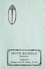 1915, Közösségi Szociális Szövetkezet, hátlap, fényképész, Fortepan #223439