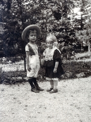 1916, Közösségi Szociális Szövetkezet, hat, kids, costume, Fortepan #223498