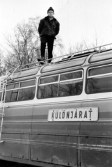 1960, Kádár Anna, roof rack, bus, Fortepan #223642