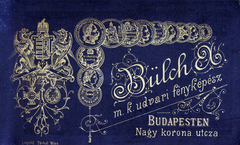 Hungary, Budapest V., Hercegprimás (Nagy korona) utca, Bülch Ágost fényképész., 1907, Kellerné Alánt Andrea, verso, Budapest, Fortepan #223764