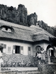 Magyarország,Balaton, Badacsonytördemic, Rodostó turistaház., 1940, Kádár Anna, nádtető, turistaház, Fortepan #223929