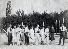 1916, Fortepan/Album080, tenisz, Fortepan #224056