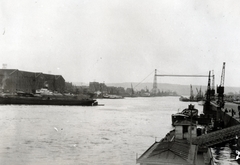 Franciaország, Rouen, a felvétel a mai Pont Jeanne-d'Arc északi hídfője környékén készült (Quai de la Bourse / Quai du Havre)., 1929, Kieselbach Tamás, Fortepan #224081