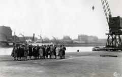 Franciaország, Rouen, a felvétel a mai Pont Jeanne-d'Arc északi hídfője környékén készült (Quai de la Bourse / Quai du Havre)., 1929, Kieselbach Tamás, Fortepan #224082