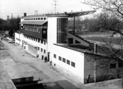 Hungary, People's Park, Budapest X., Építők pálya, az atlétikai és labdarúgópálya lelátója., 1975, Bertalan Ágnes, Budapest, Fortepan #224199