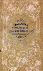 Magyarország, Nagykanizsa, a Piarista templom mellett, Mikolasch S. fényképészeti üveg műterme., 1900, Tauber-Rozman család, hátlap, műterem, fényképész, Fortepan #224397