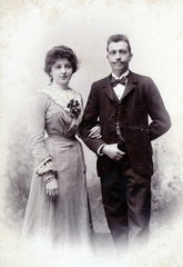 1904, Kovács Györgyi, couple, Fortepan #224566