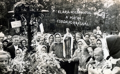 Hungary, Mátraszentimre, Fallóskút, Mária-kegyhely., 1948, Pánczél János, women, religion, Fortepan #224741