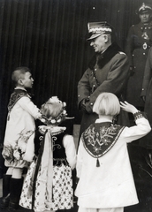 1938, Sallai János, Polish soldier, salute, Fortepan #224879