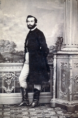 1900, Lechner hagyaték, portrait, posture, man, studio, beard, Fortepan #224927