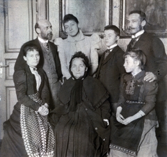 1900, Lechner hagyaték, tableau, family, Fortepan #224944