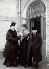 1908, Lechner hagyaték, three people, Secession, Fortepan #224989