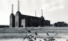 Egyesült Királyság, London, Battersea Erőmű., 1940, Vincent Till Baumgartner, gyártelep, gyárkémény, erőmű, Fortepan #225380