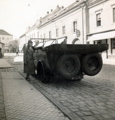 1936, Vincent Till Baumgartner, rendszám, autóbusz, lányok-járművek, pótkerék, Fortepan #225499