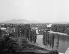 Hungary, Sárospatak, látkép a Rákóczi-várból., 1965, Magyar Rendőr, river, Fortepan #22560