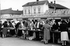 Románia,Erdély, Kolozsvár, Széchenyi tér (Piata Mihai Viteazul), piac., 1962, Lechner hagyaték, Fortepan #225710