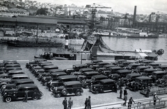 Portugália, Lisszabon, Lisszabon kikötője (Porto de Lisboa), Alcântara dokk., 1936, Szántó Ildikó, Fortepan #226170