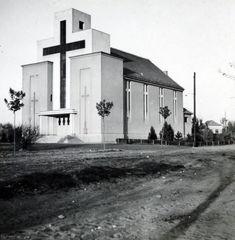 Magyarország, Debrecen, Mikes Kelemen utca, Jézus Szíve templom, 1938, Fóris Gábor / Vastagh Miklós hagyatéka, modern építészet, Fortepan #226447