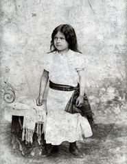 1900, Kornis Panni, girl, skirt, girl, Fortepan #226548