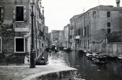 Olaszország, Velence, balra a Rio della Frescada, jobbra a Rio de San Pantalon., 1933, Alföldy Mari, Fortepan #226632