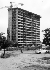 Hungary, Budapest XI., a Rimaszombat úti MÁV kollégium és a Vasútgépészeti Szakközépiskola épitkezése., 1975, Középületépítő Vállalat - Kreszán Albert - Koczka András - Kemecsei József, Budapest, Fortepan #226904