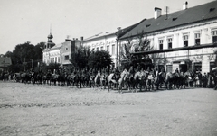 Románia,Erdély, Szamosújvár, Fő tér (ekkor Horthy Miklós tér, ma Piața Libertății). A felvétel 1940. szeptember 9-én, a magyar csapatok bevonulása idején készült., 1940, Szilvási hagyaték, bevonulás, Fortepan #226962