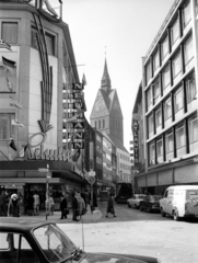 Germany, Hannover, Osterstrasse a Seilwinderstrasse felé nézve, háttérben a Marktkirche St. Georgii et Jacobi., 1972, Reichardt Nóra, FRG, Fortepan #227024