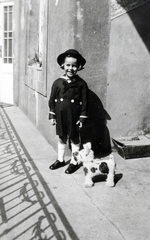 1936, Reichardt Nóra, portrait, kid, toy animal, Fortepan #227043