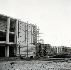 Olaszország, Velence, Lido, Lungomare Guglielmo Marconi, Il Palazzo del Cinema., 1937, Fortepan/Album076, állvány, építkezés, Fortepan #227076