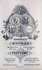 1902, Perlaki Rózsa, hátlap, műterem, fényképész, Fortepan #227249