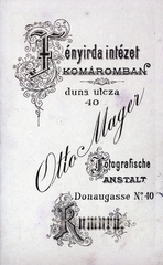 1904, Perlaki Rózsa, hátlap, fényképész, műterem, Fortepan #227256