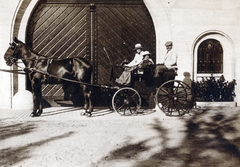 1923, Vízkelety László, shadow, family, coach, Fortepan #227445