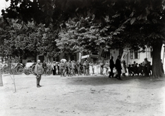 1915, Vízkelety László, flag, procession, Fortepan #227514