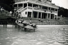 Magyarország, Budapest III., Csillaghegyi strandfürdő., 1934, Vízkelety László, Budapest, Fortepan #227548