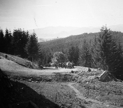 Ukraine, a Magyar Királyi Honvédség "Török Ignác" II. honvéd utász zászlóalj I. századának átkelése a Tatár-hágó közelében., 1941, Ungváry Krisztián, eastern front, second World War, Fortepan #22773