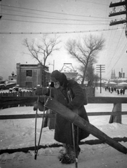 Ukrajna, Kijev, jobbra a távolban a Szent Miklós-székesegyház tornyai látszanak., 1942, Ungváry Krisztián, keleti front, tél, második világháború, mozgássérült, Fortepan #22803