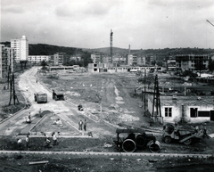 Magyarország, Miskolc, Kilián-dél lakótelep, Kandó Kálmán utca - Könyves Kálmán utca kereszteződés., 1963, Ábrahám Katalin és László, csillagvizsgáló, Fortepan #228225