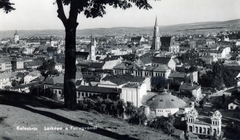 Románia,Erdély, Kolozsvár, látkép a Fellegvárból, bal szélen az Ortodox katedrális, jobb szélen a Szent Mihály-templom., 1942, Ábrahám Katalin és László, Fortepan #228255