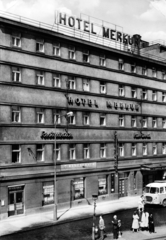 Czech Republik, Prague, Těšnov ulice 9., Hotel Merkur., 1961, Ábrahám Katalin és László, Fortepan #228269