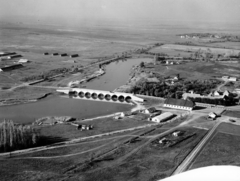 Hungary, Hortobágy, légifotó a Kilenclyukú hídról., 1967, Fortepan/Album078, bridge, aerial photo, Fortepan #228280