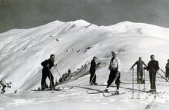 Románia,Erdély, Radnai-havasok., 1935, Flanek-Falvay-Kováts, síelés, Fortepan #228537