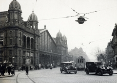 Magyarország, Budapest VI., Nyugati (Berlini) tér, szemben a Nyugati pályaudvar és a Teréz körút., 1934, Flanek-Falvay-Kováts, Budapest, Fortepan #228572